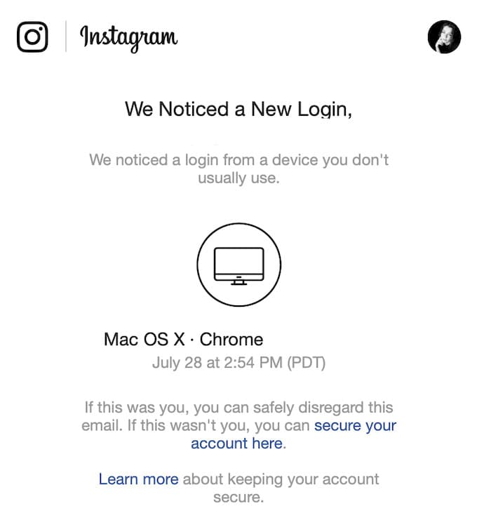 Bar chart of Instagram hack signs 2025