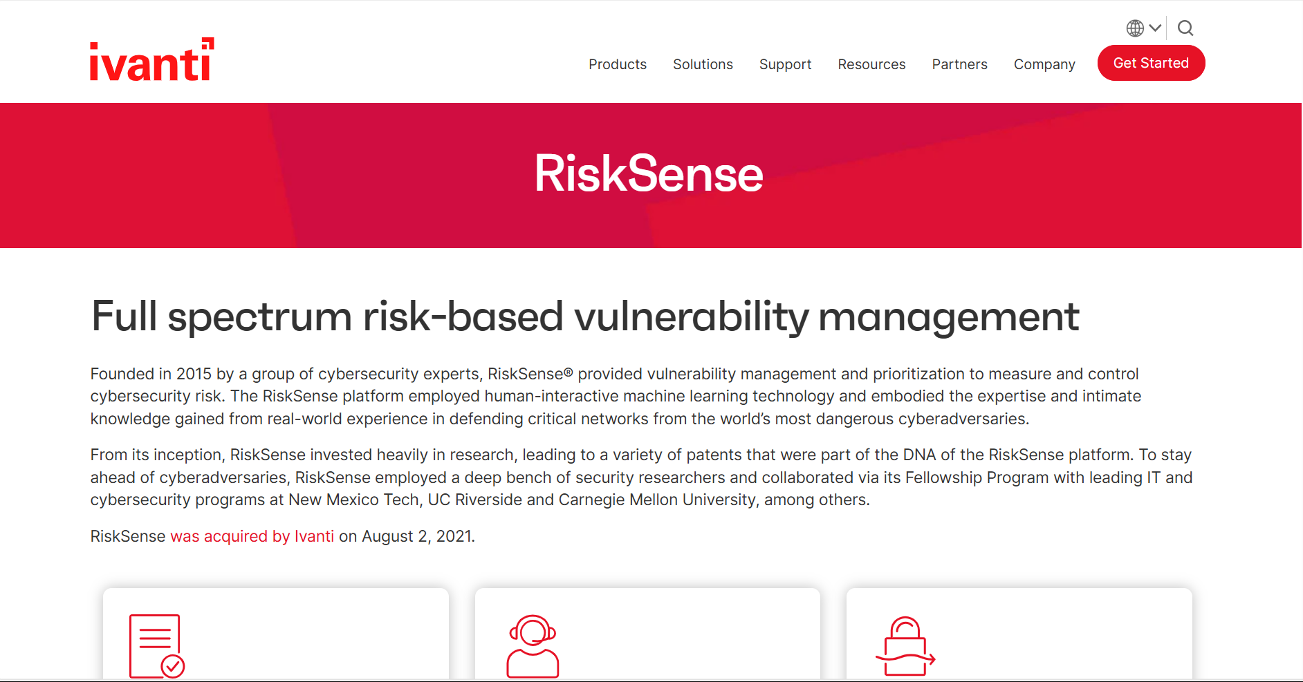 RiskSense Vulnerability Management 2025 Logo
