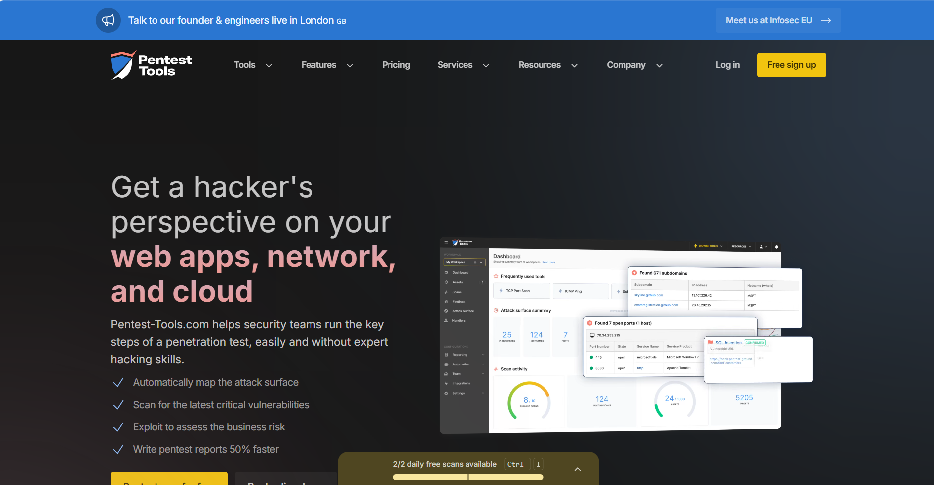 Pentest-Tools.com Web VAPT Gurugram 2025 Logo